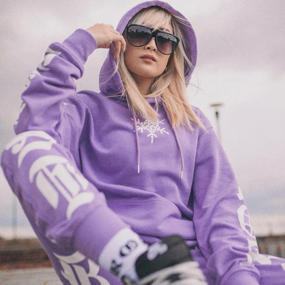 Frost streetwear Lavender purple hoodie